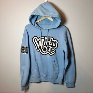 MTV Wild 'N Out Logo Hoodie Size S Light Blue Pullover Sweatshirt - Nick Cannon